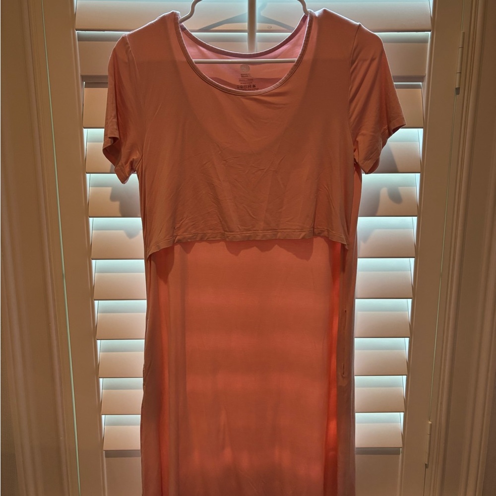 Pink Short Pajama Nursing dress